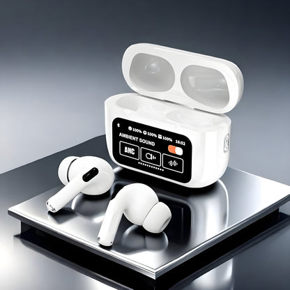 A9 Pro Earpods  Smart Touch Wireless Earbuds with LED Display