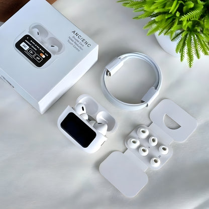 A9 Pro Earpods  Smart Touch Wireless Earbuds with LED Display