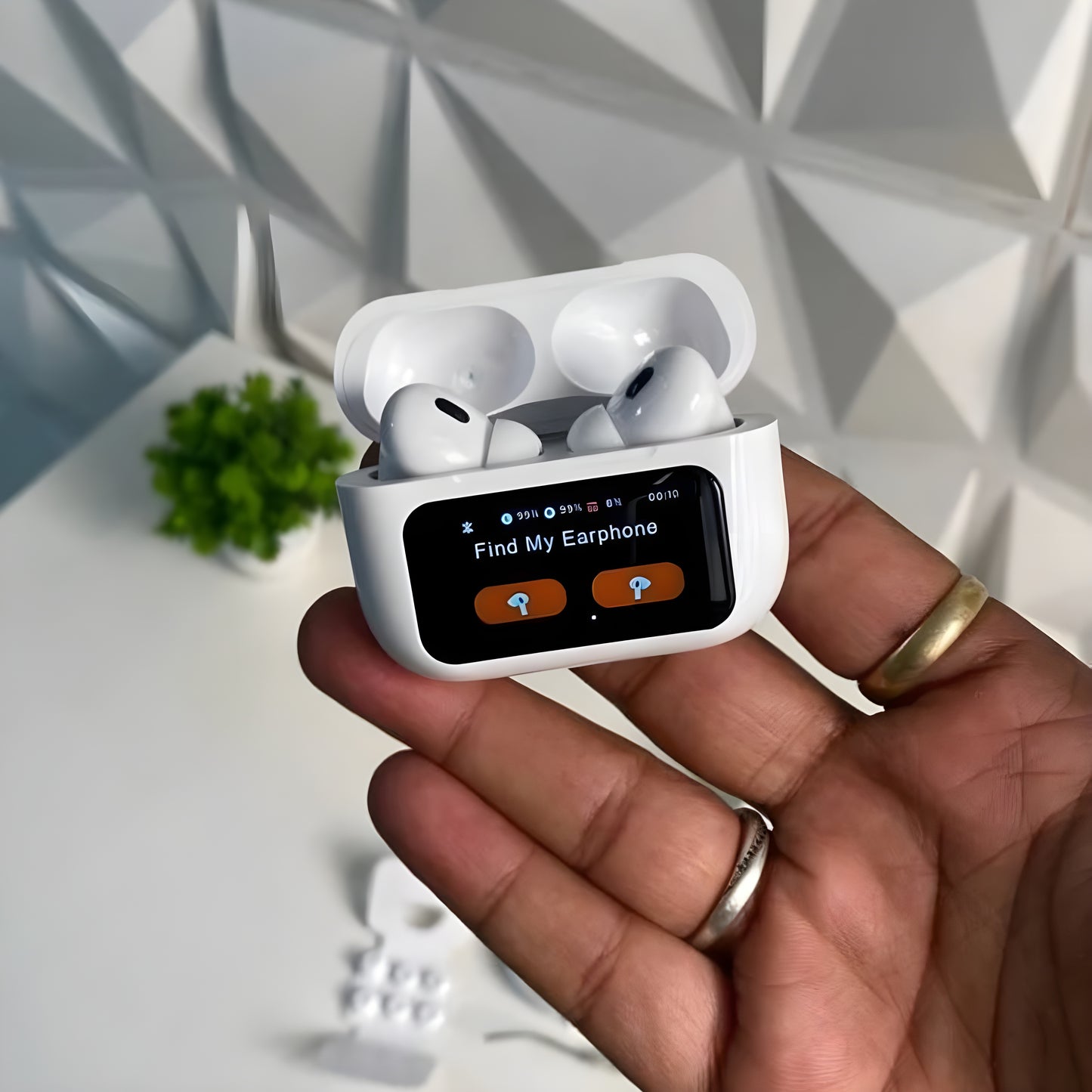 A9 Pro Earpods  Smart Touch Wireless Earbuds with LED Display
