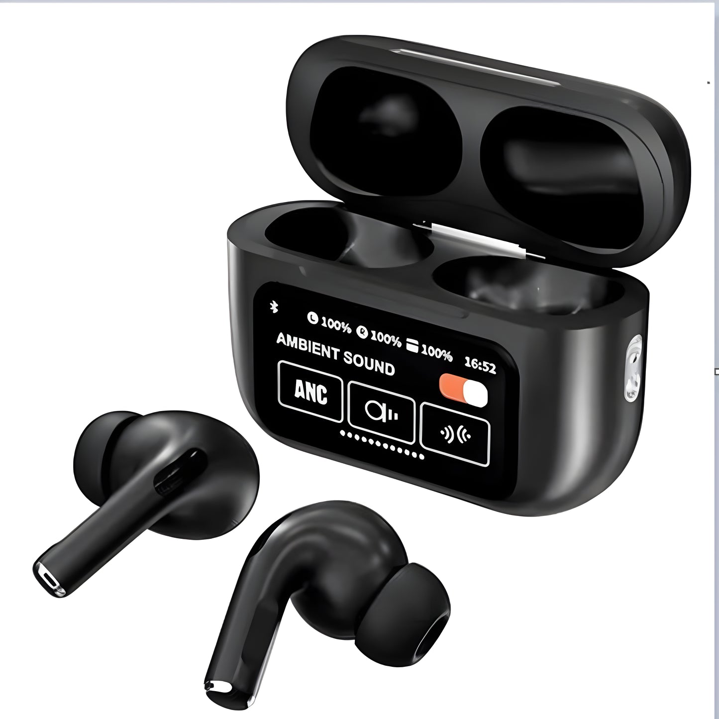 A9 Pro Earpods  Smart Touch Wireless Earbuds with LED Display