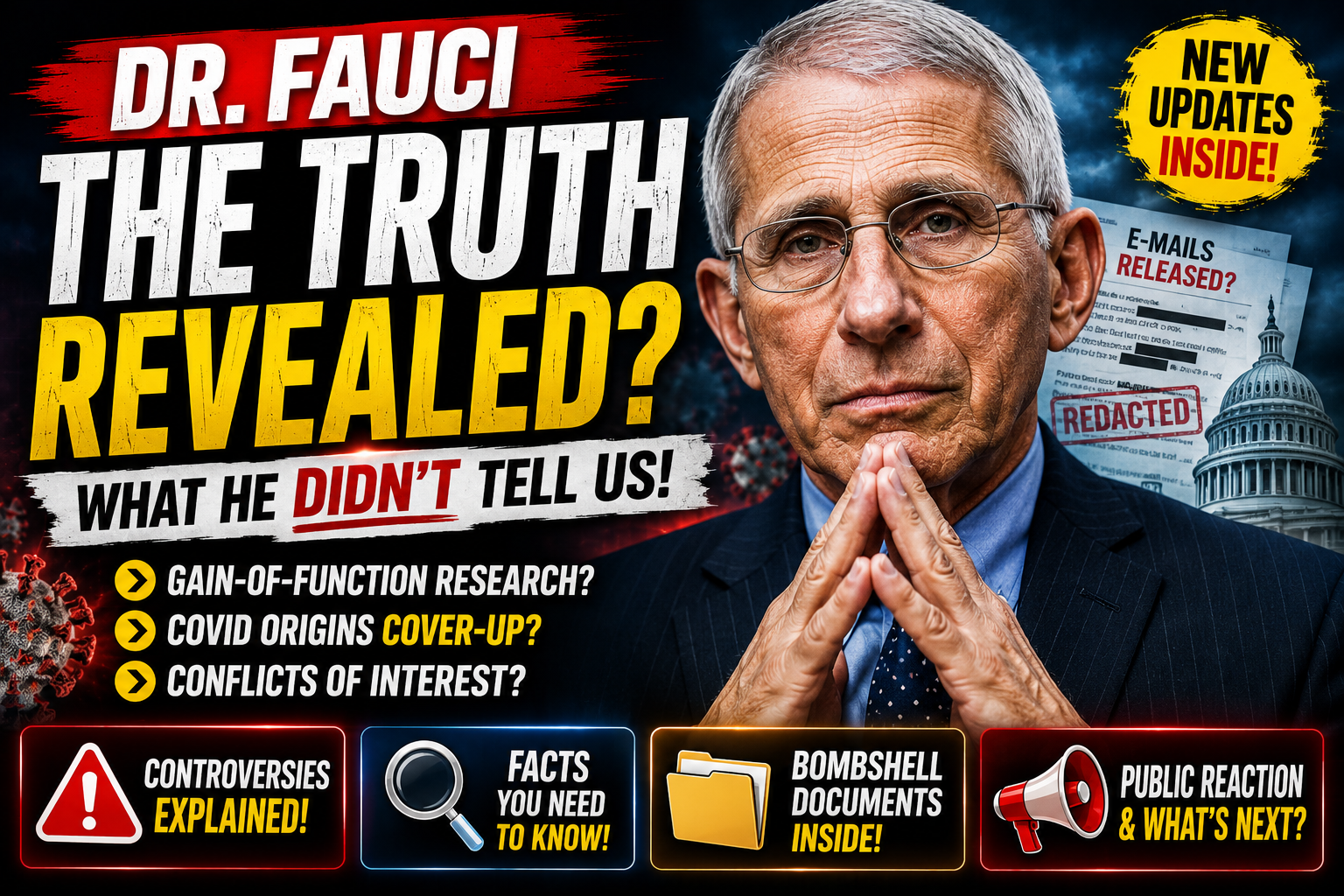 Dr Fauci: The Man Behind 50 Years of Public Health